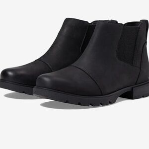 Sorel Black Ankle Boots with Waterproof Design and Durable Sole
